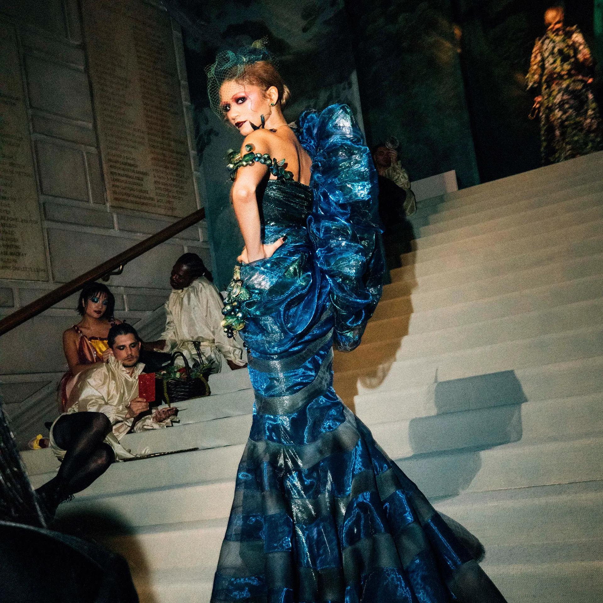 Zendaya inside the Met Gala 
Courtesy: Vogue 