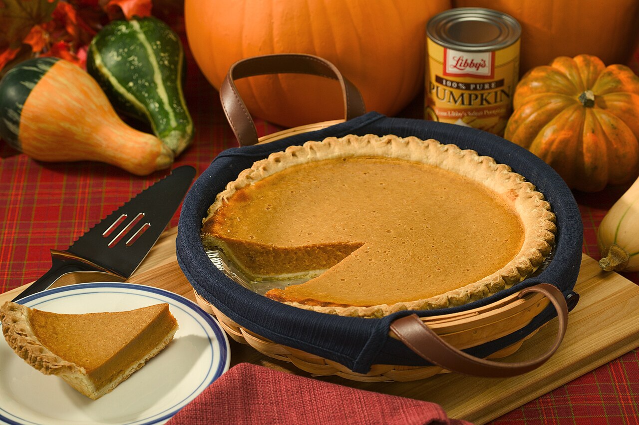 Pumpkin Pie.
Peggy Greb, Public domain, via Wikimedia Commons