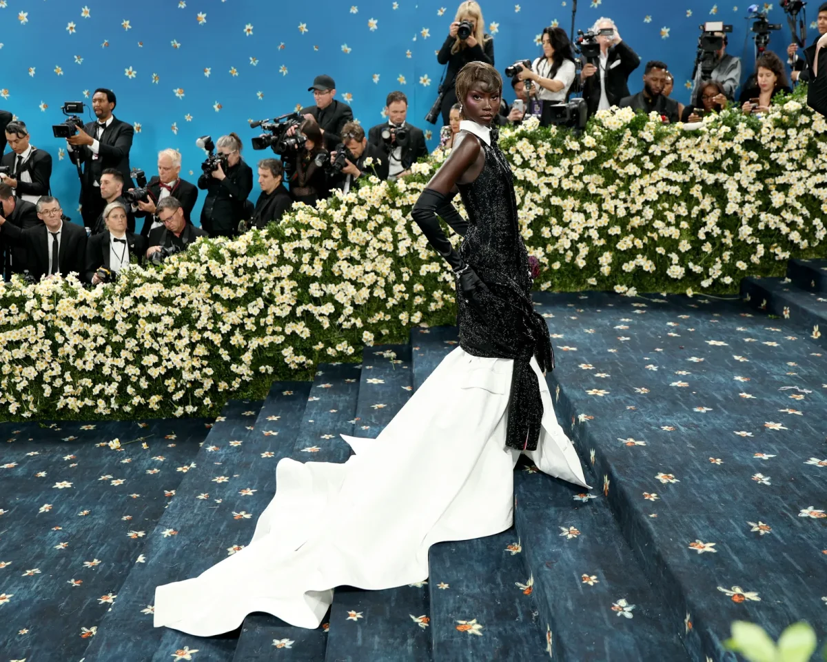 Anok Yai in Thom Browne