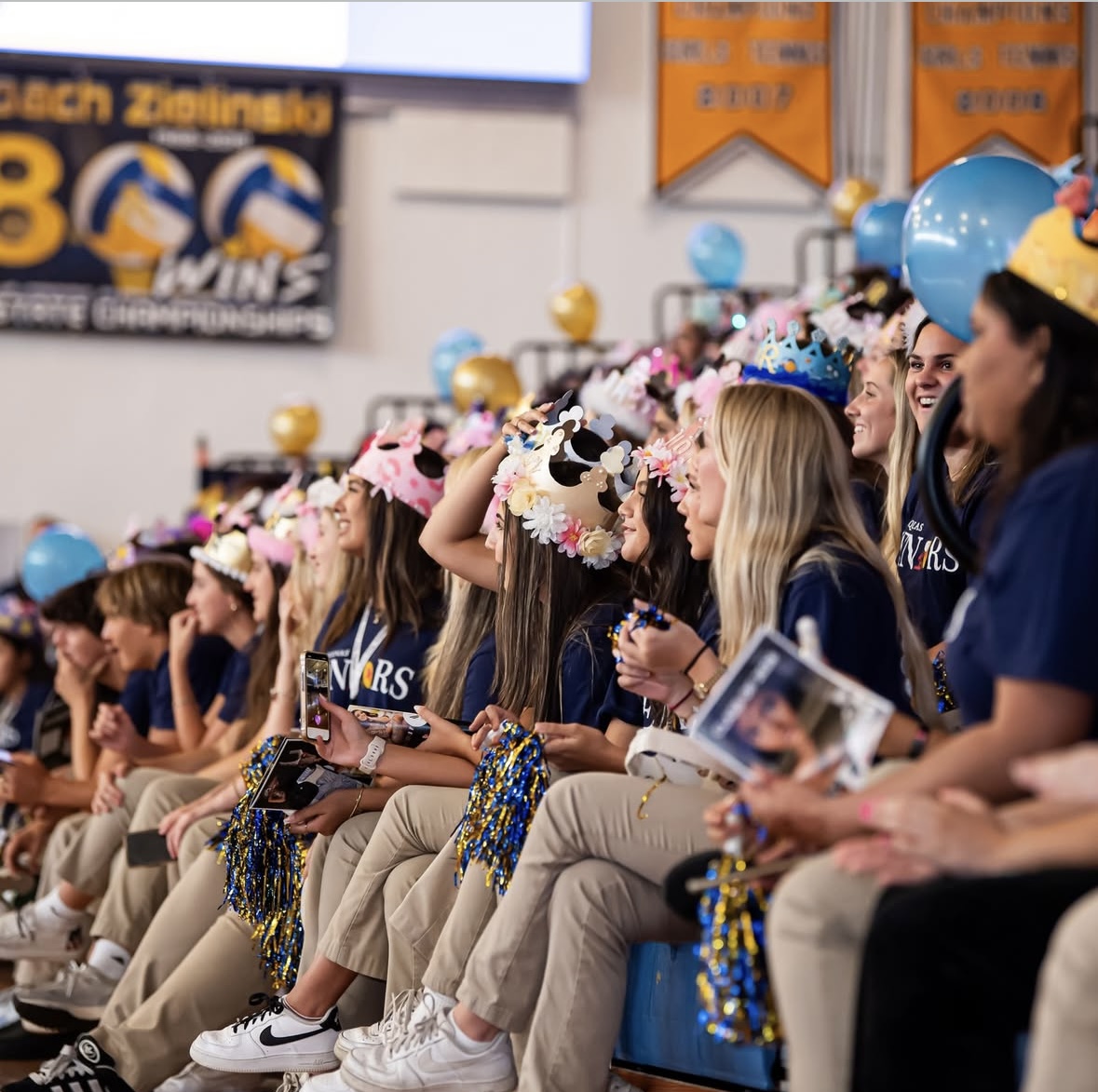 Rising Seniors at the Step Up Week Pep Rally (Courtesy of @stahighschool Instagram)