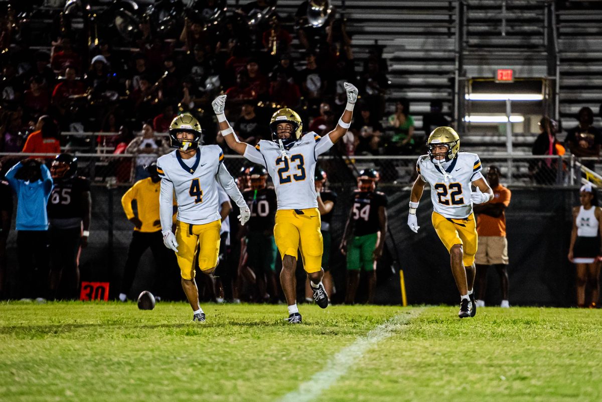 Zatden Gamble after a kickoff recovery.