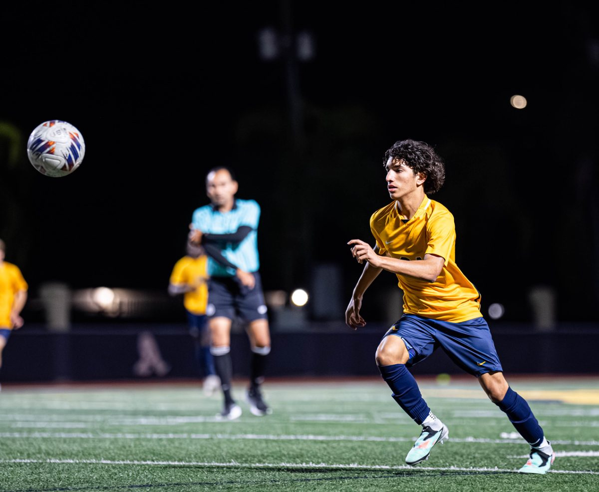 Action image of the player of the week, Andrew Philippou