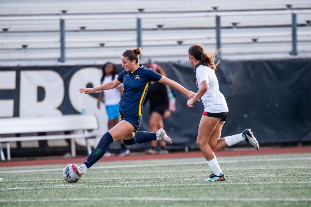 Claudia has been named Player of the Match twice!  (Photo by Aquinas Athletics)