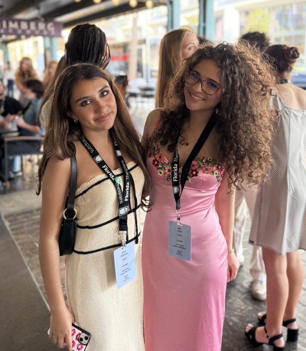 Students Avery Patterson and Julia Lopez dressed formally for all events.